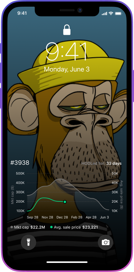 Set NFT on your lockscreen